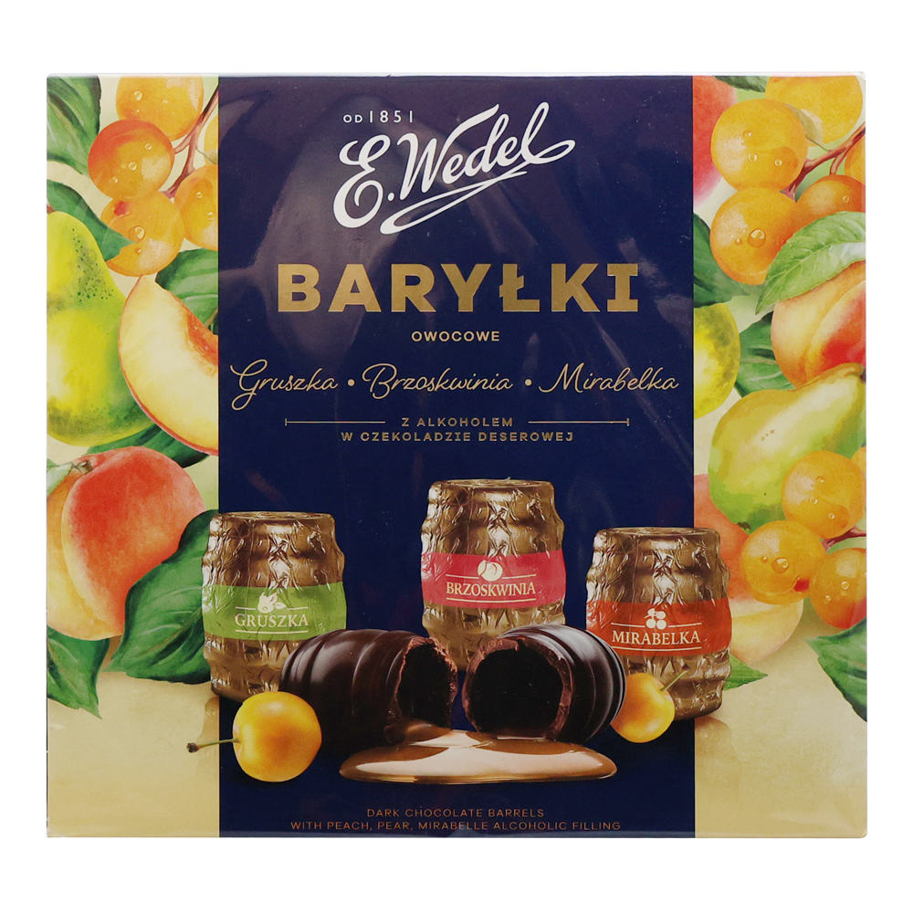 Candy Gift Box Liquor Barylki with Fruit Liquor – 7.05 oz (200gr)